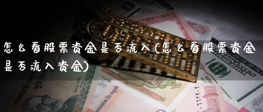 怎么看股票资金是否流入(怎么看股票资金是否流入资金)_https://www.jxbjjgc.com_财经百科_第1张