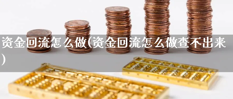 资金回流怎么做(资金回流怎么做查不出来)_https://www.jxbjjgc.com_港股_第1张