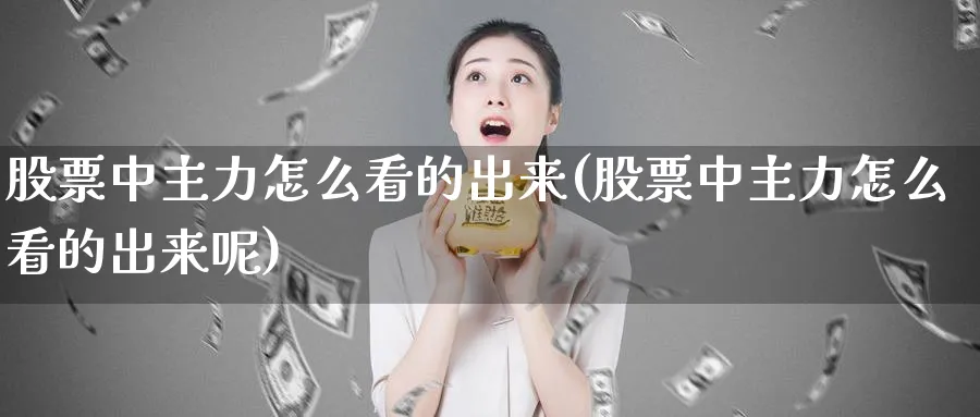 股票中主力怎么看的出来(股票中主力怎么看的出来呢)_https://www.jxbjjgc.com_美股_第1张